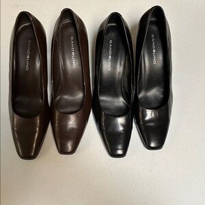 Bandolino Women's Elegant Black and Brown Heels